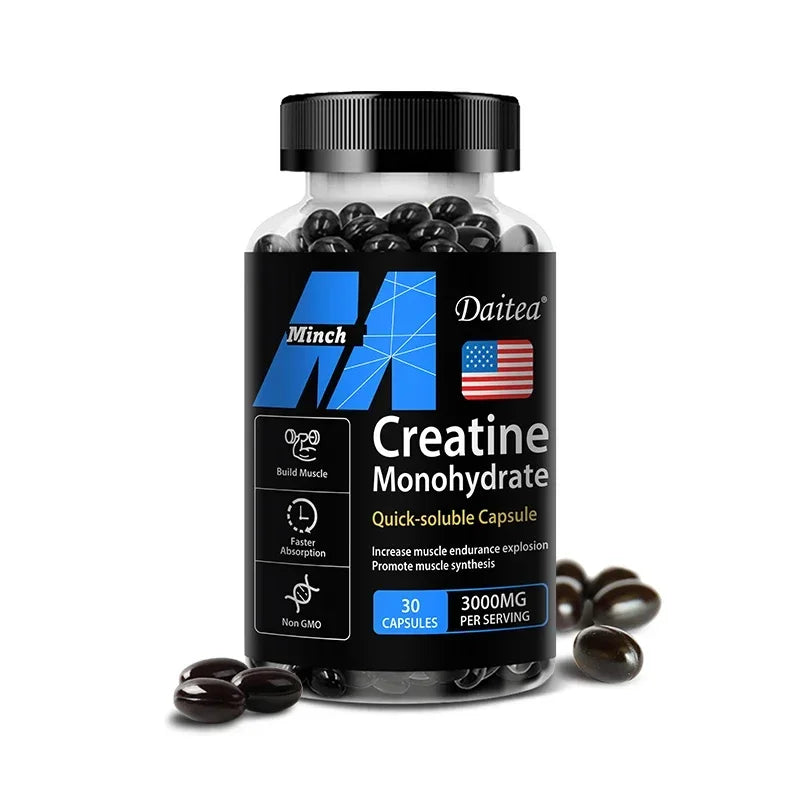 GLEAN- Creatine Monohydrate Capsules (3000 MG)